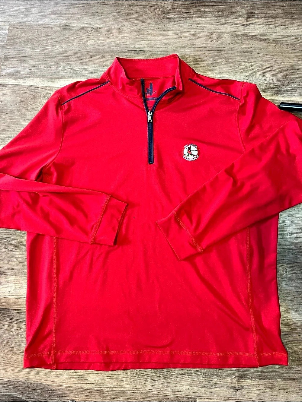 Johnnie-O St. Louis Cardinals Freeborne Performance 1/4 Zip Men's Red XL